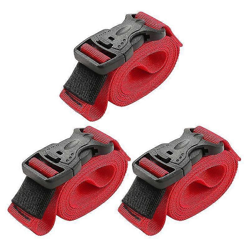 3 Pack Cargo Ratchet with Cam Strap Tie Down Straps Bicycle Lace Up