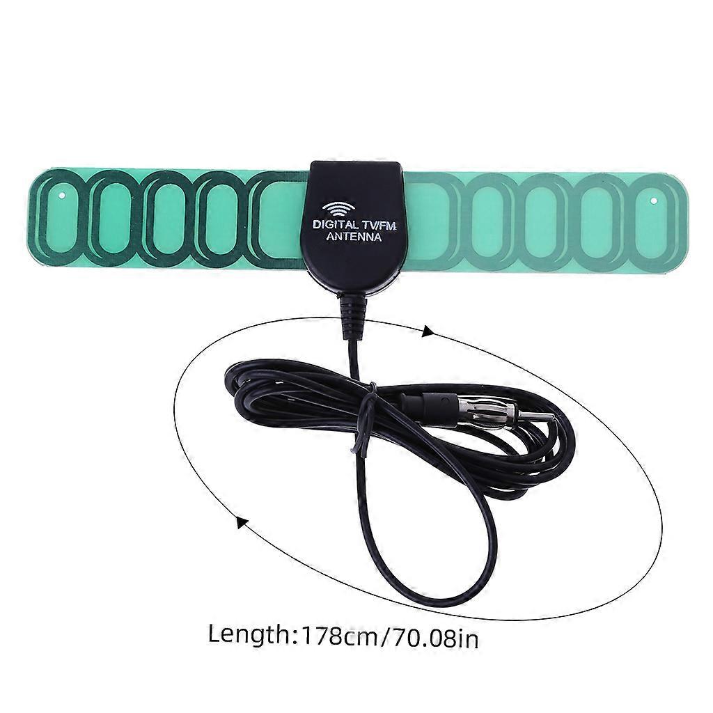 Antenne radio aérienne automatique Automobile Antena TV Amplificateur de réception de signal durable Voiture Numérique Automobile TV FM Antenne Vert