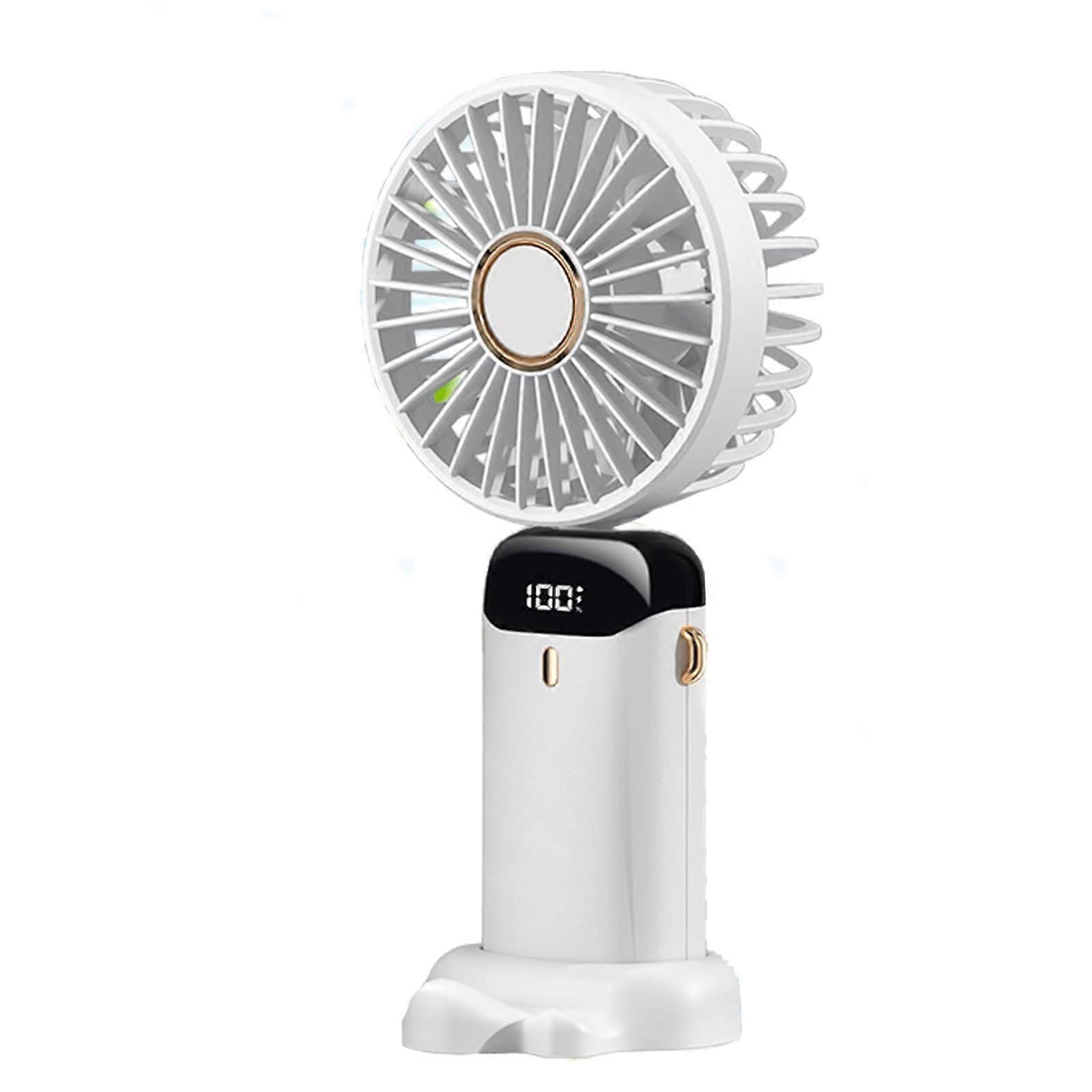 Electric Hand Type Usb Rechargeable Hand-Hanging Free Small Ventilators 5 Speed/Mod