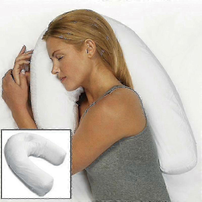 Nack- och ryggradsskydd U-formade sidosliprar Kudde för nacke Ryggsmärtlindring