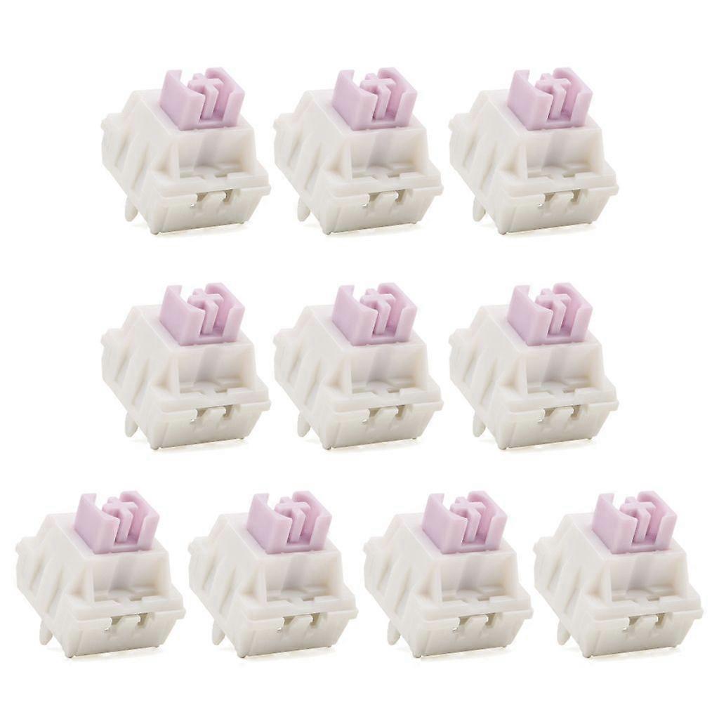 JWICK Linear Milk Purple Switch 5 Pin Smooth RGB Tactile Keyswitch for MX 50M