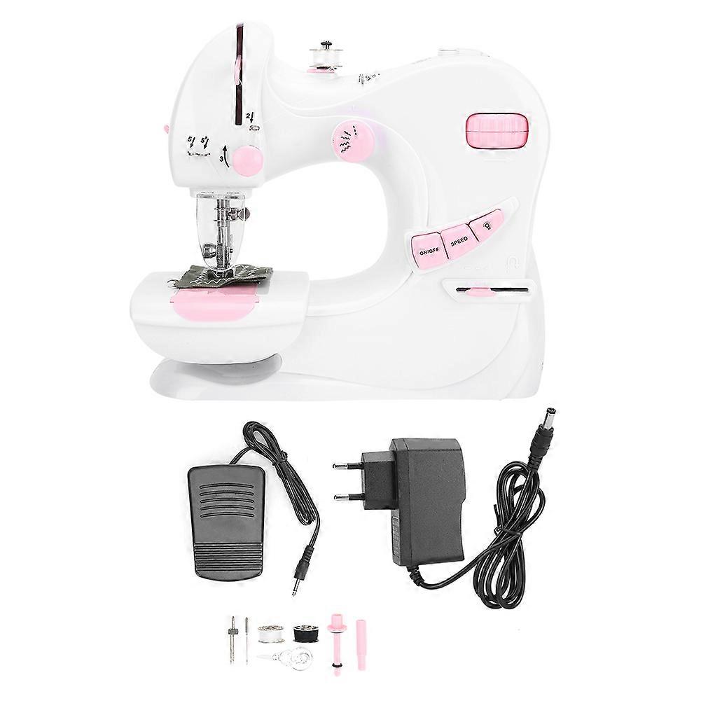 Electric Sewing Machine Mini Portable Multi-Function Household Embroidery Tool Crafts 100-240V