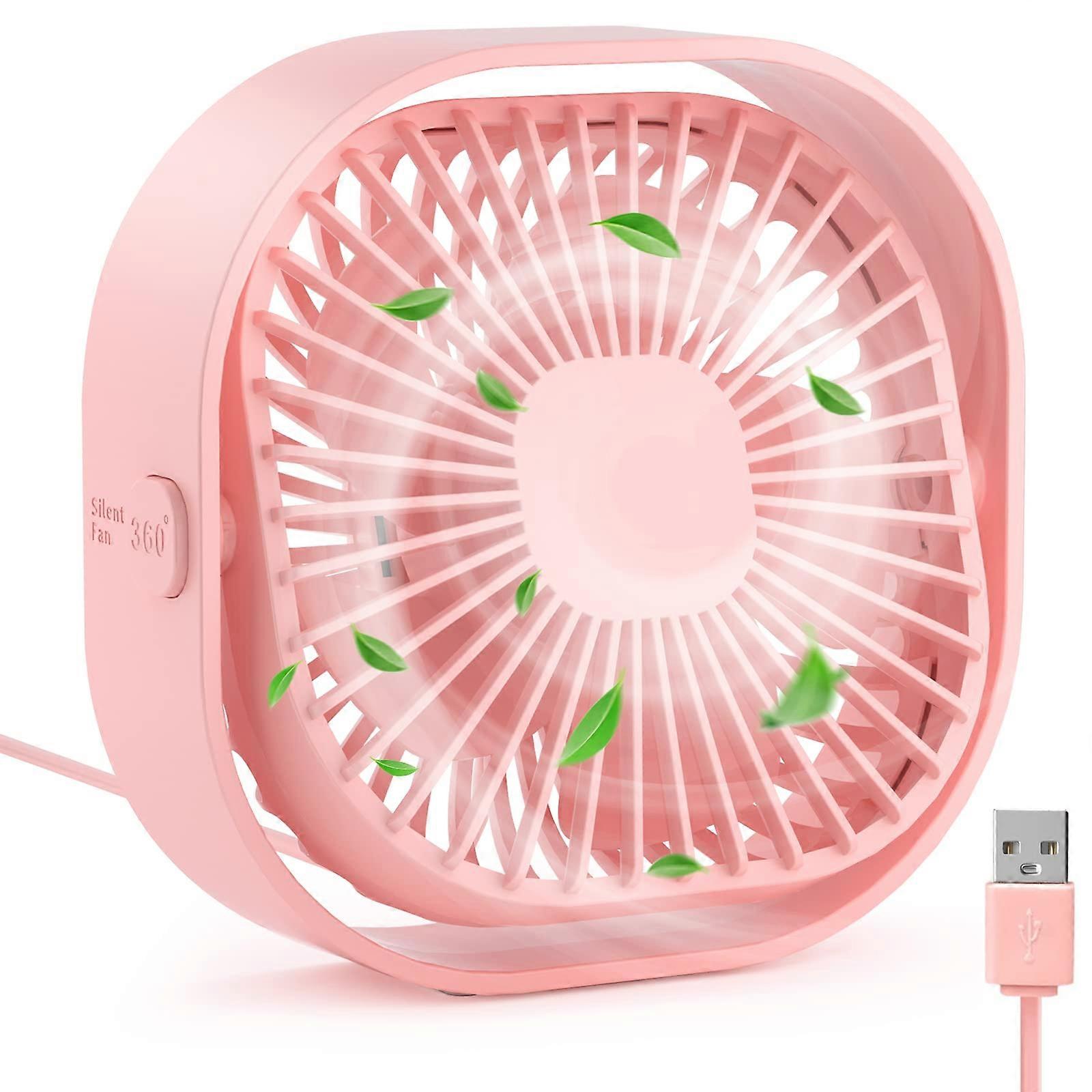 Small USB Table Vantitor, 3 Fast Table Fan, 4-inch Personal Mini Venture