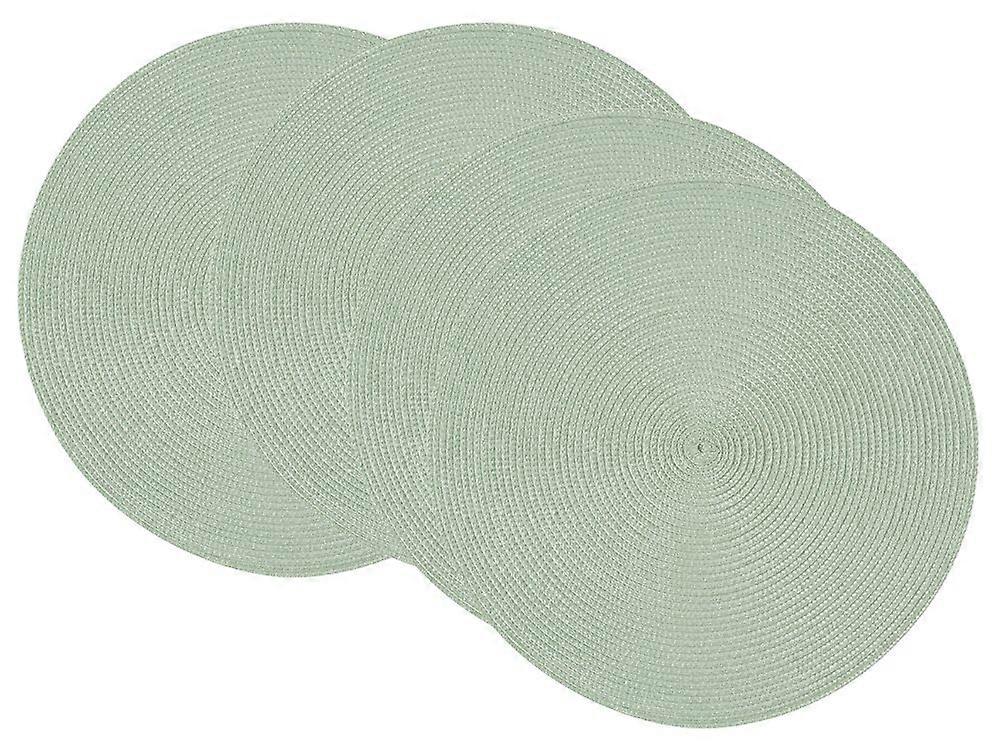 Disco Round American Style Green Aloe 4-Piece Set - Eco-Friendly, Versatile Home Decor, Multi-Use Design