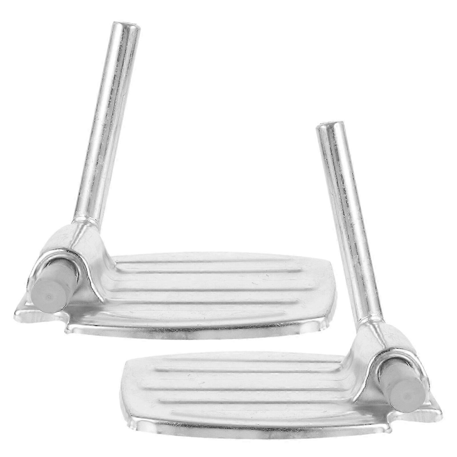 2 Pack Durable Wheelchair Footrests with Replaceable Legs and Wheelchair Leg Support