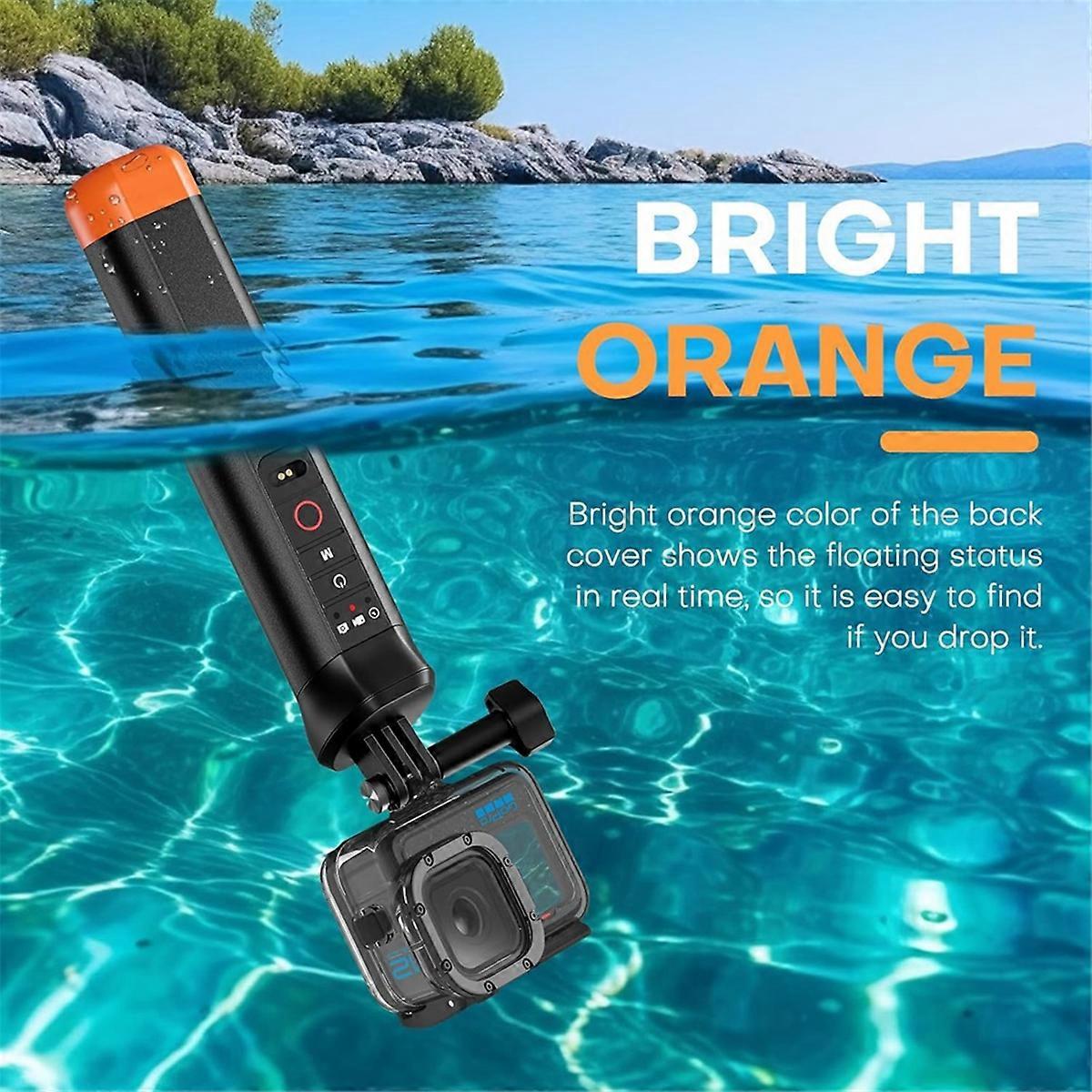 Floating Hand Grip with Bluetooth Remote Control,Underwater Diving Selfie Stick for GoPro Hero 13/12