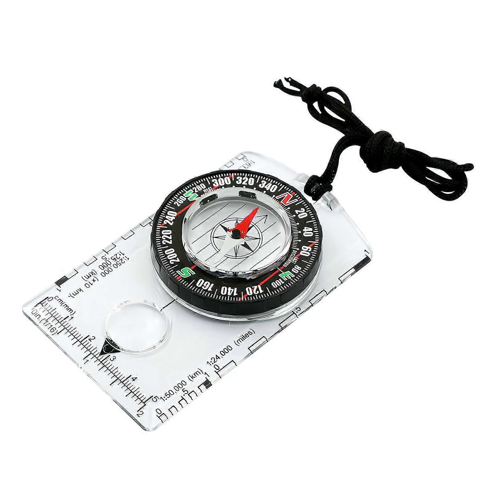 Orienteering Compass with Lightweight Hiking Backpack, Transparent Camp Navigation Tool for Outdoor Adventure