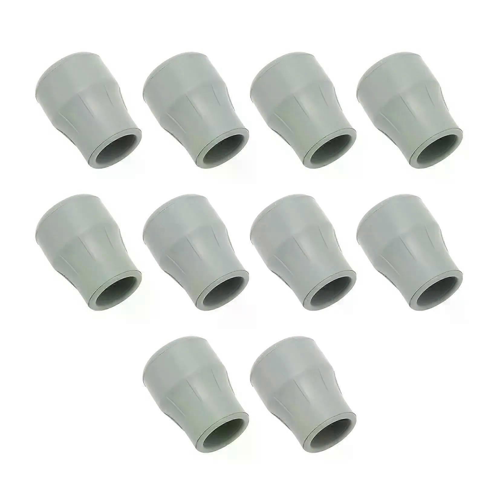 10PCS Rubber Buffer Crutch Tips Replacement Non Slip Cane Tip Protector 22mm Inner Diameter Walking Cane Tip Crutches