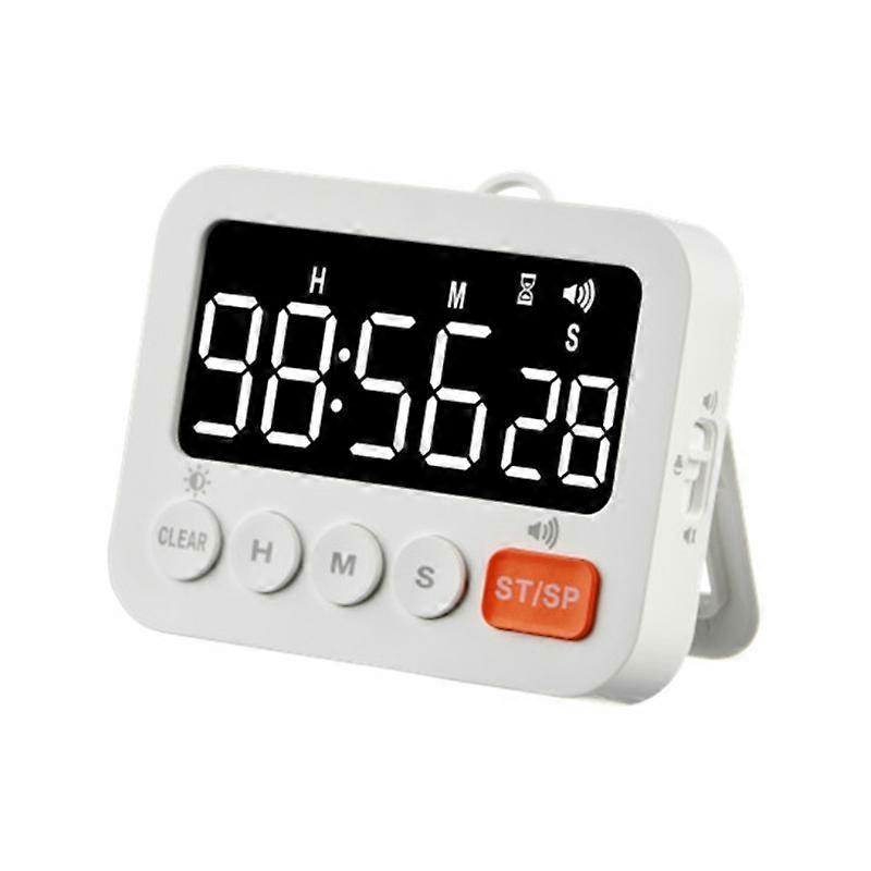 8801B Simple Version LED Display Clock Digital Timer Countdown Reminder (White)
