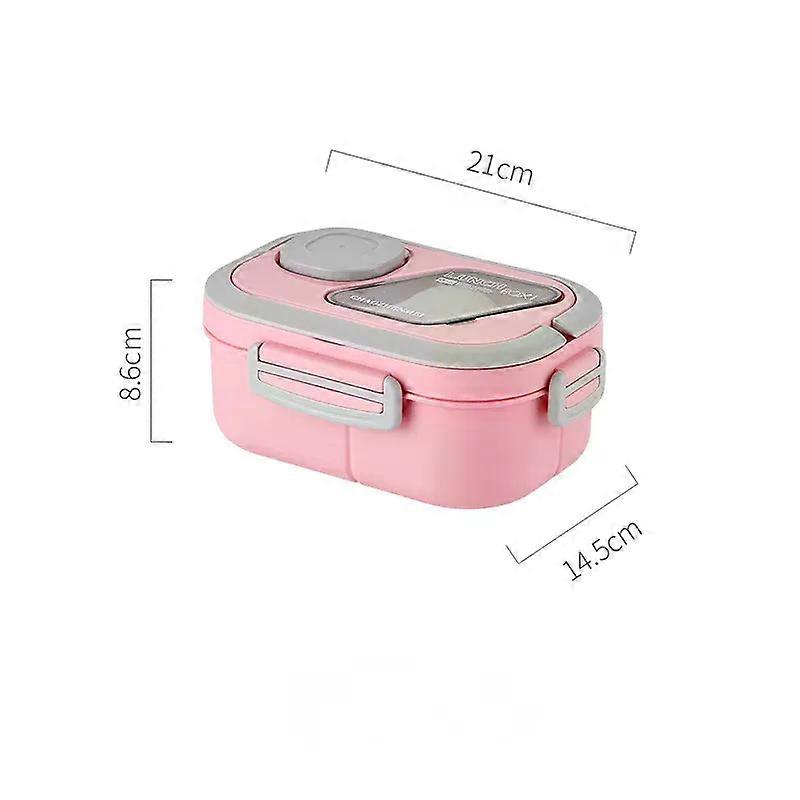 Portable Lunch Box Compartment Wheat Straw Bento Carrying Handle Box Reusable Tableware Containers Meal Snack Food Containers