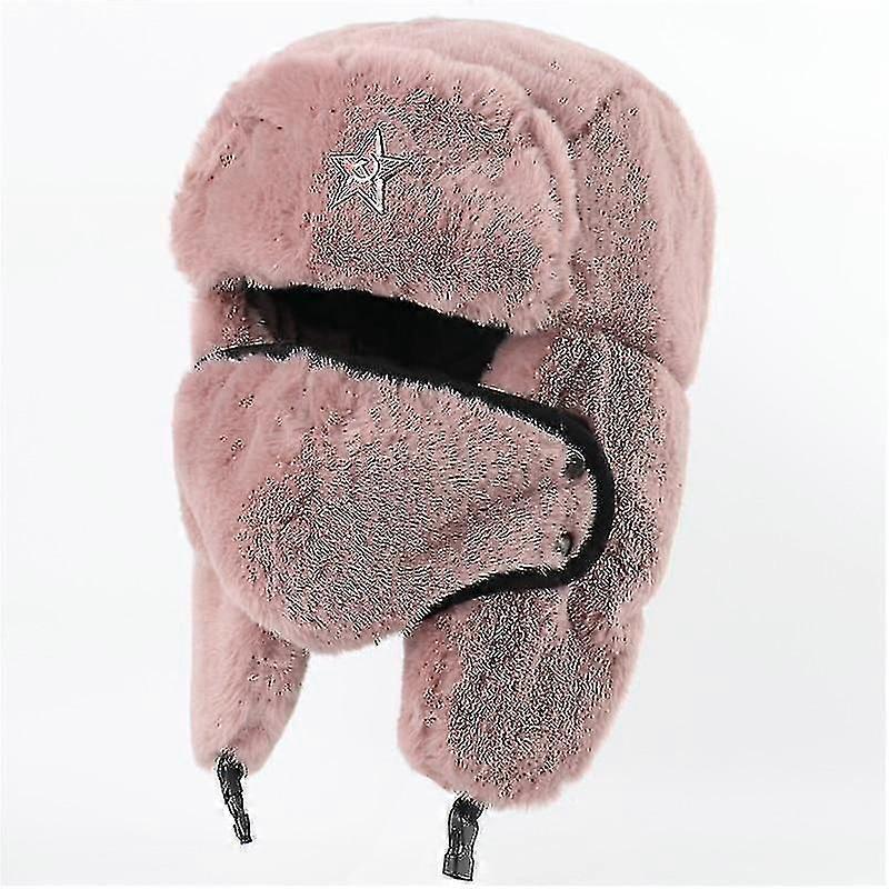 Winter Thermal Faux Rabbit Fur Bomber Hat