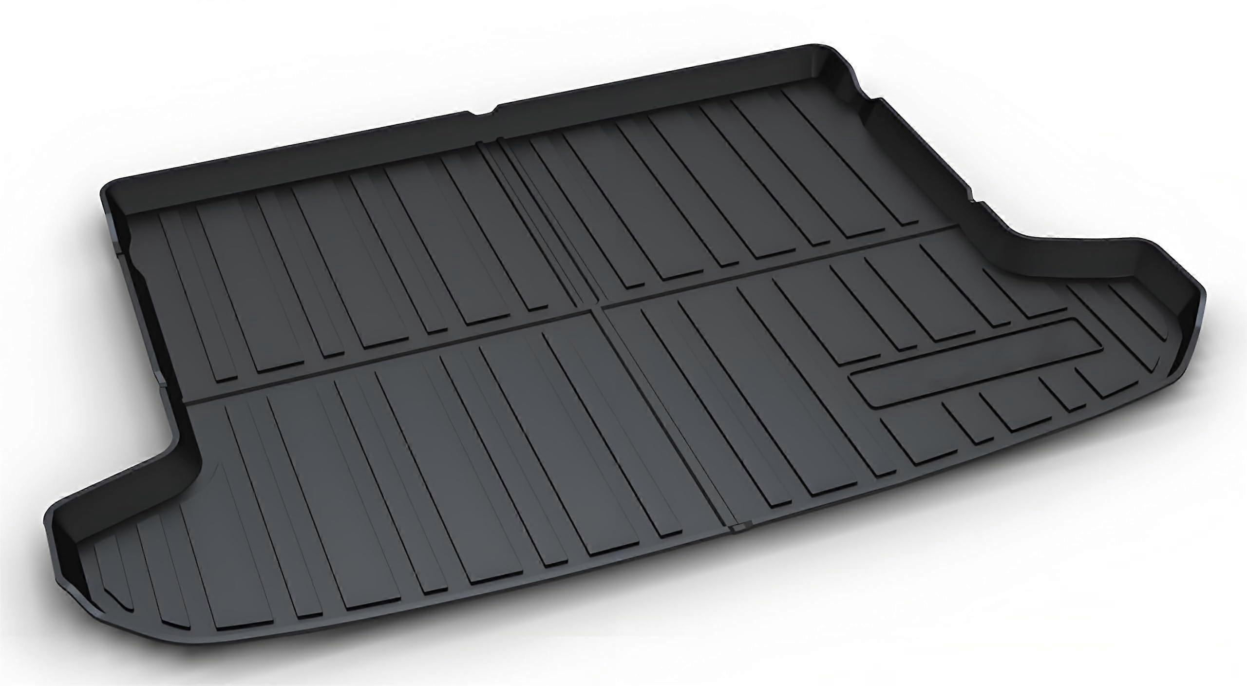 All Weather Rear Cargo Liners Trunk Tray Protector Mats Custom Fit for 2017 KIA Sportage, Durable Rubber Material, Easy Clean