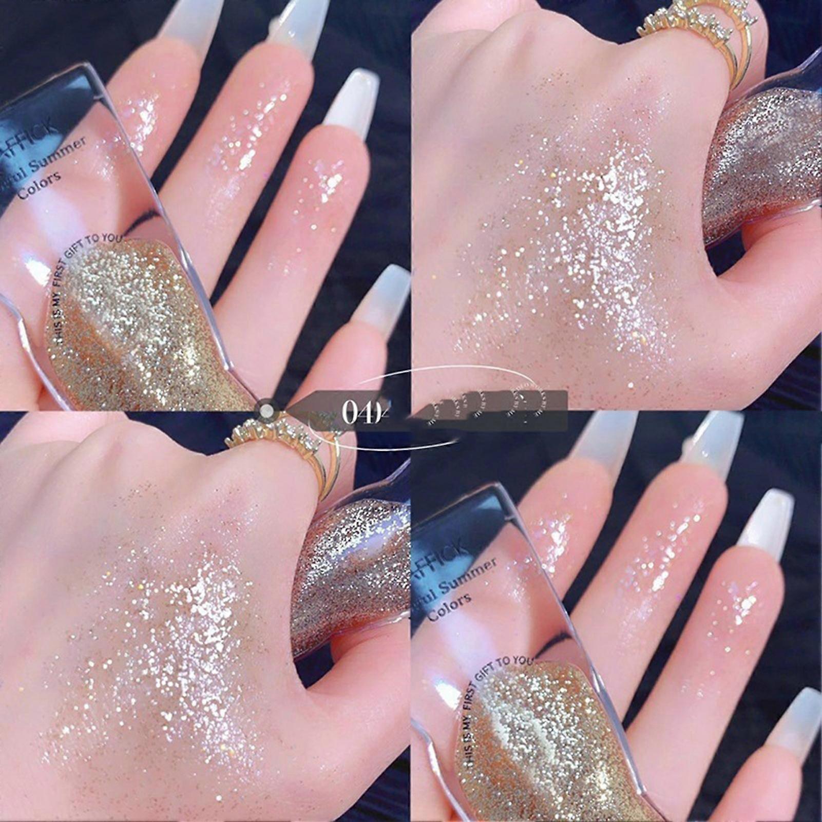 Pearlescent Liquid Eyeshadow Glitter Sequins Naturing-Looking  Pigmented