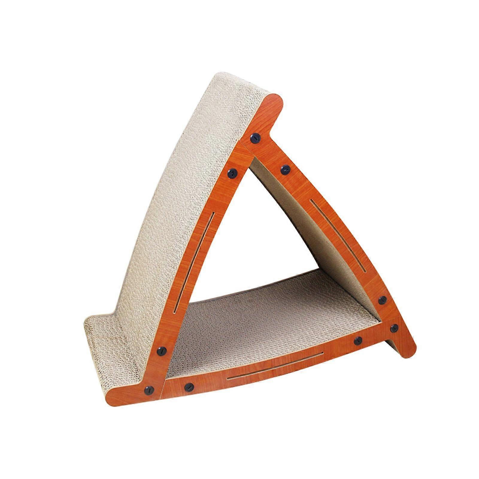 Vertical Cat Scratching Post Cat Scratch Board Triangle Cat Scratcher Cardboard
