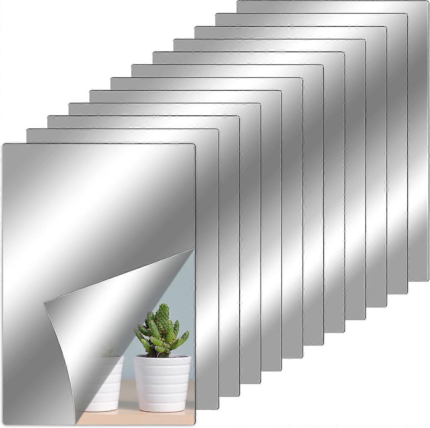 Shatterproof Cuttable Mirror Tiles Self-adhesive Removable