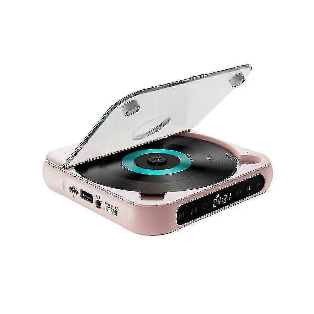 Portable Cd Player Bluetooth Speaker, Led Screen, Stereo Player, Wall Mounted Cd Music Player
