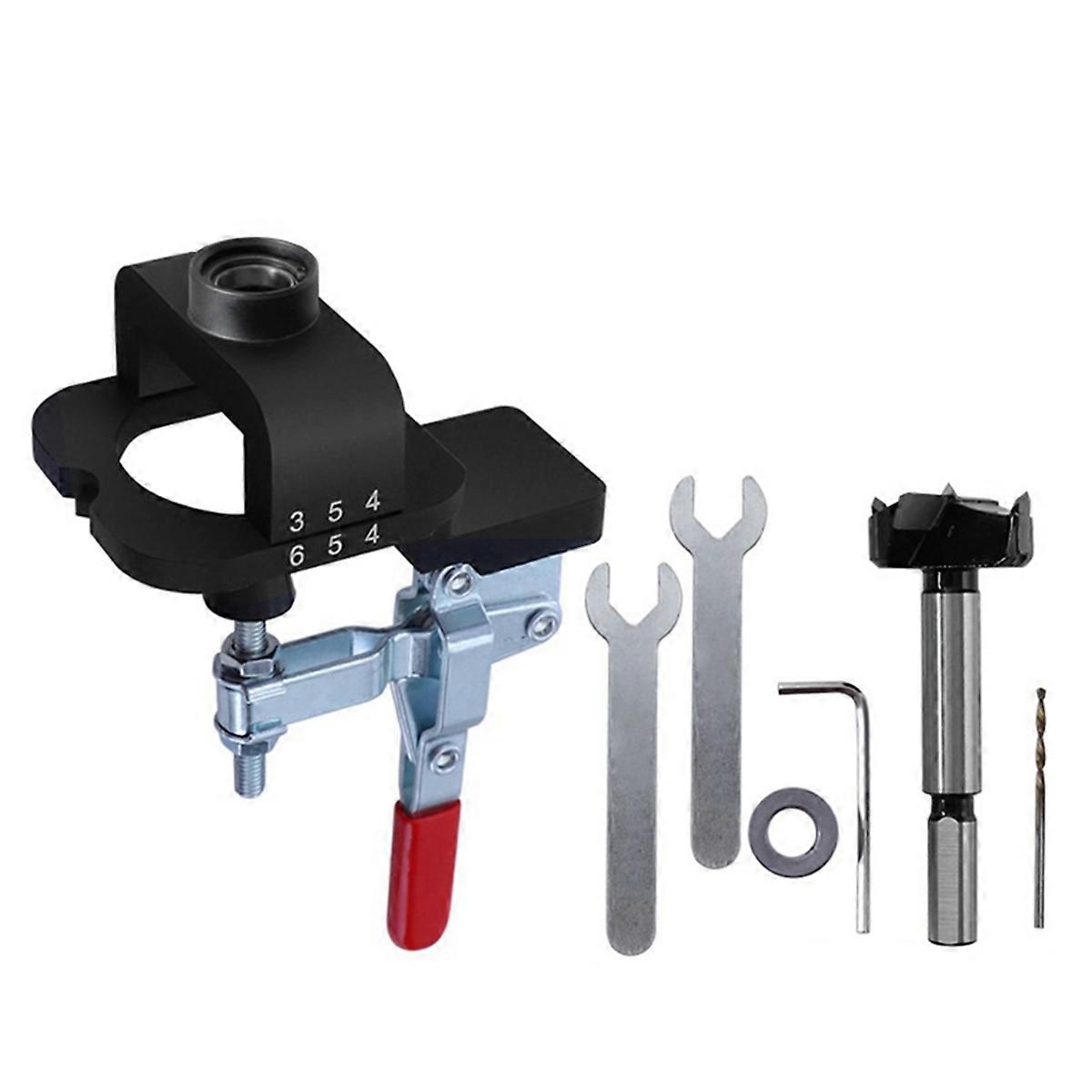 35mm Hinge Punching Locator Set Adjustable Opening Woodworking Tool