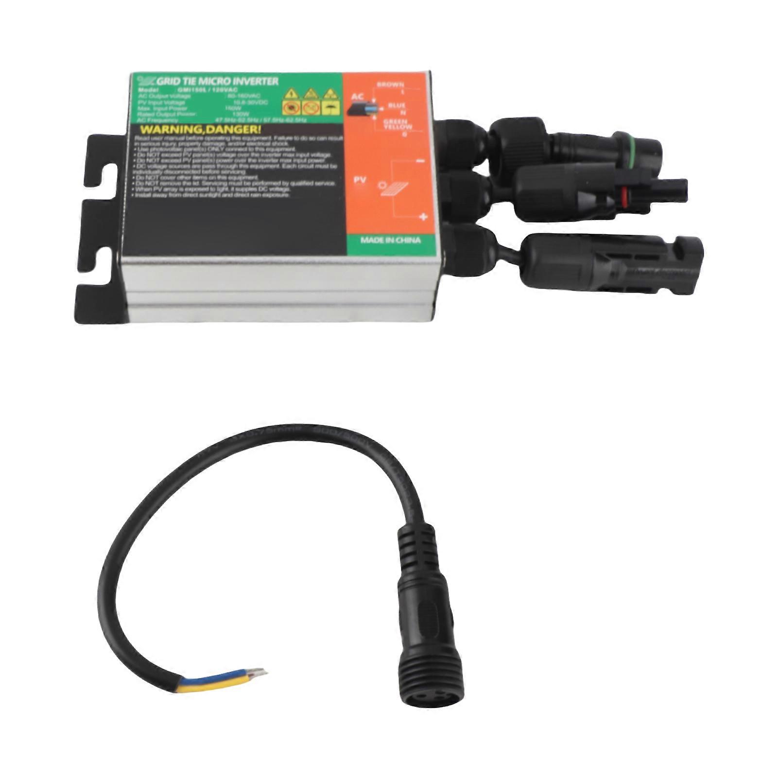 MPPT Solar Grid Tie Inverter Pure Sine Waving Aluminiumslegering Micro Solar Grid Tie Inverter AC120V