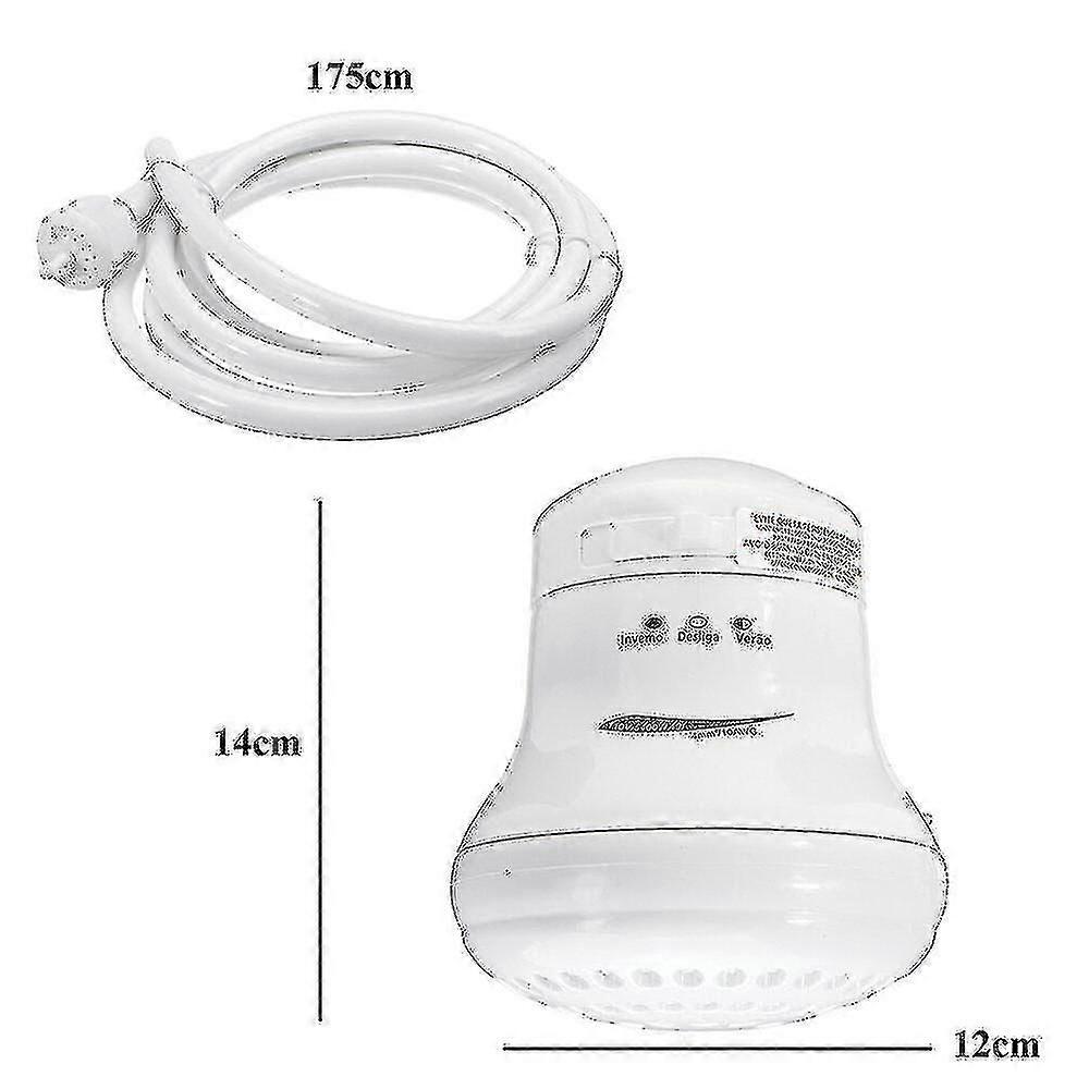 110/220v Instant Electric Water Heater Instant Hot Shower Head 5400w 3 Temperature Control