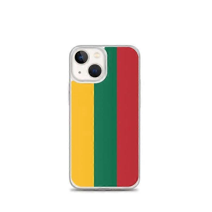 iPhone Case - Multicolored - Lithuania Flag - Flexible - TPU - Compatible with iPhone 13 mini