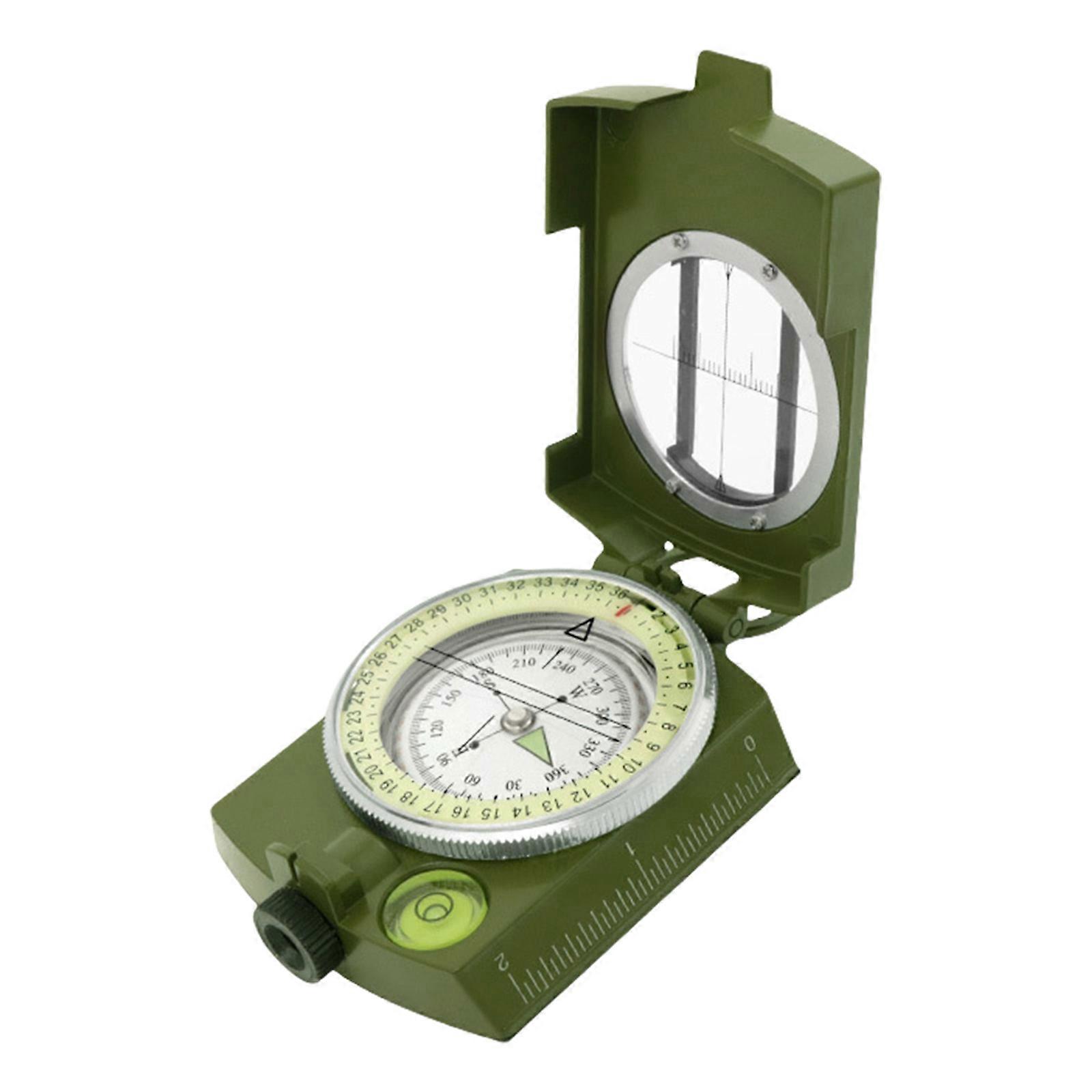 Luminously Compasses Professional Compasses High Precisions Metal Sighting Navigation Tool Camping Navigation Equipment Multicolor