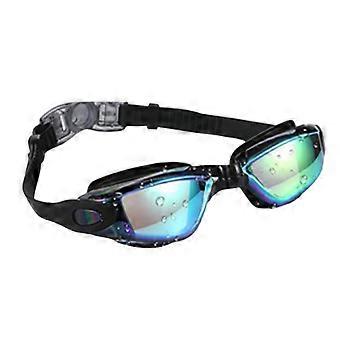 Adult Swimming Goggles with Protections, Anti-Fog Swimming Goggles Adjustable Strap, Swimming Goggles for Men Women  150 degrees black pl