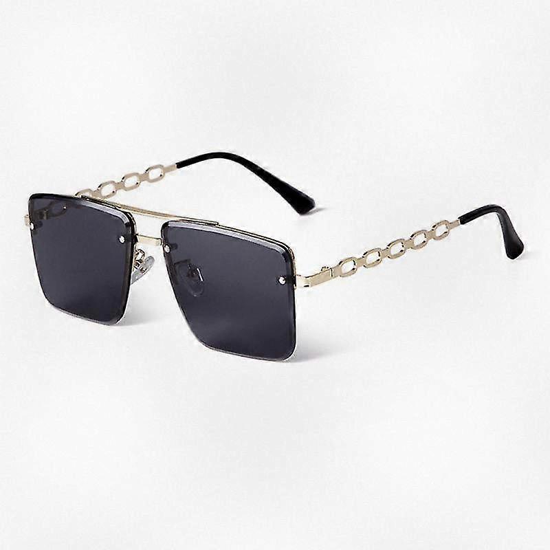 Stylish Rimless Sunglasses for Women with Metal Cut Edge Design Suitable for Various Occasions