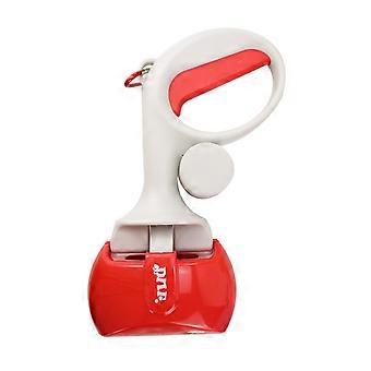 Portable Poop Scooper Handheld Size Dog Poop Scooper for Walking Large and Small Dogs Outside Yard or Travel Outdoors  Yellow
