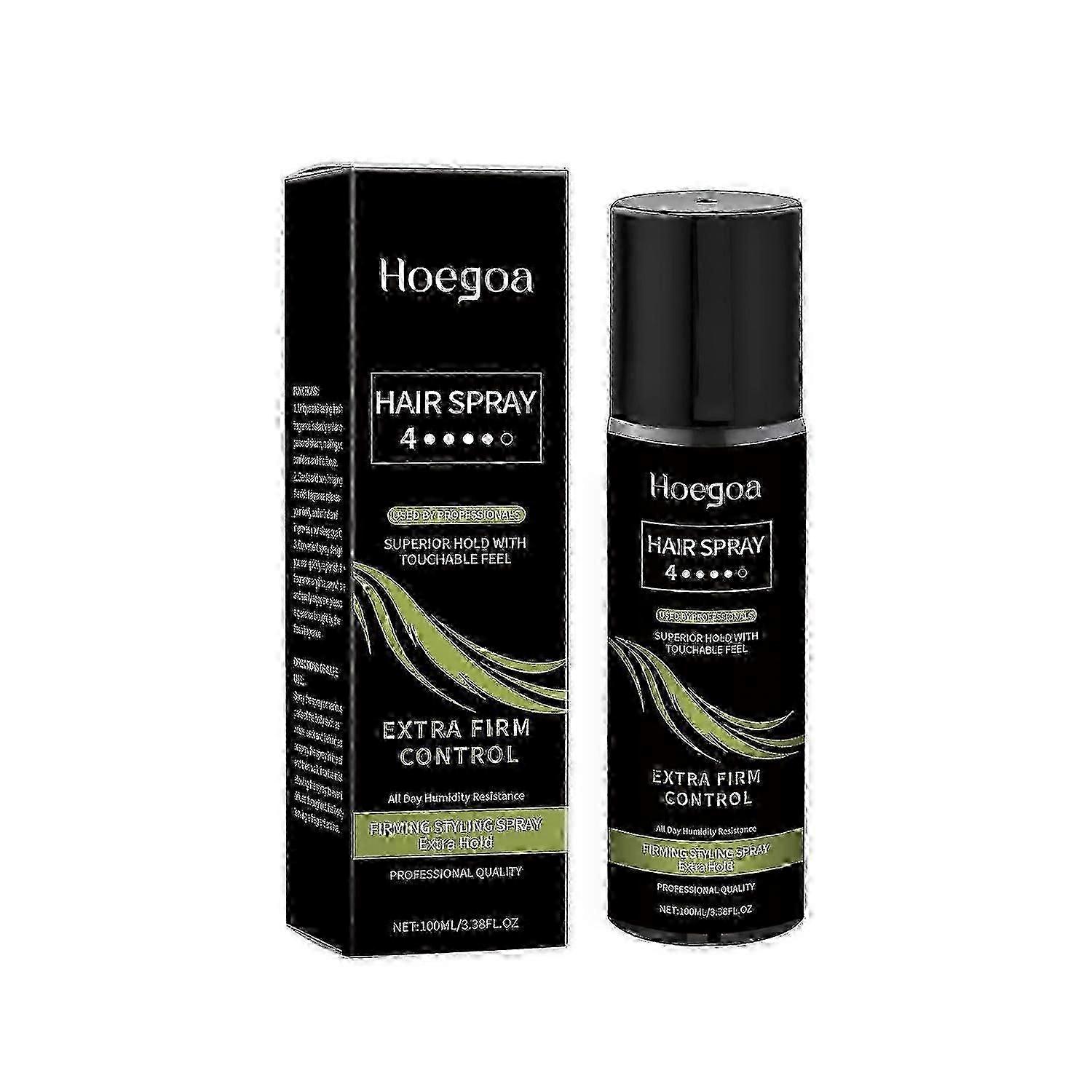 Hoegoa Spray de Cabelo Fixação Leve Nutre o Cabelo para Criar Estilos de Cabelo Cacheados e Trançados Fluffy Hai
