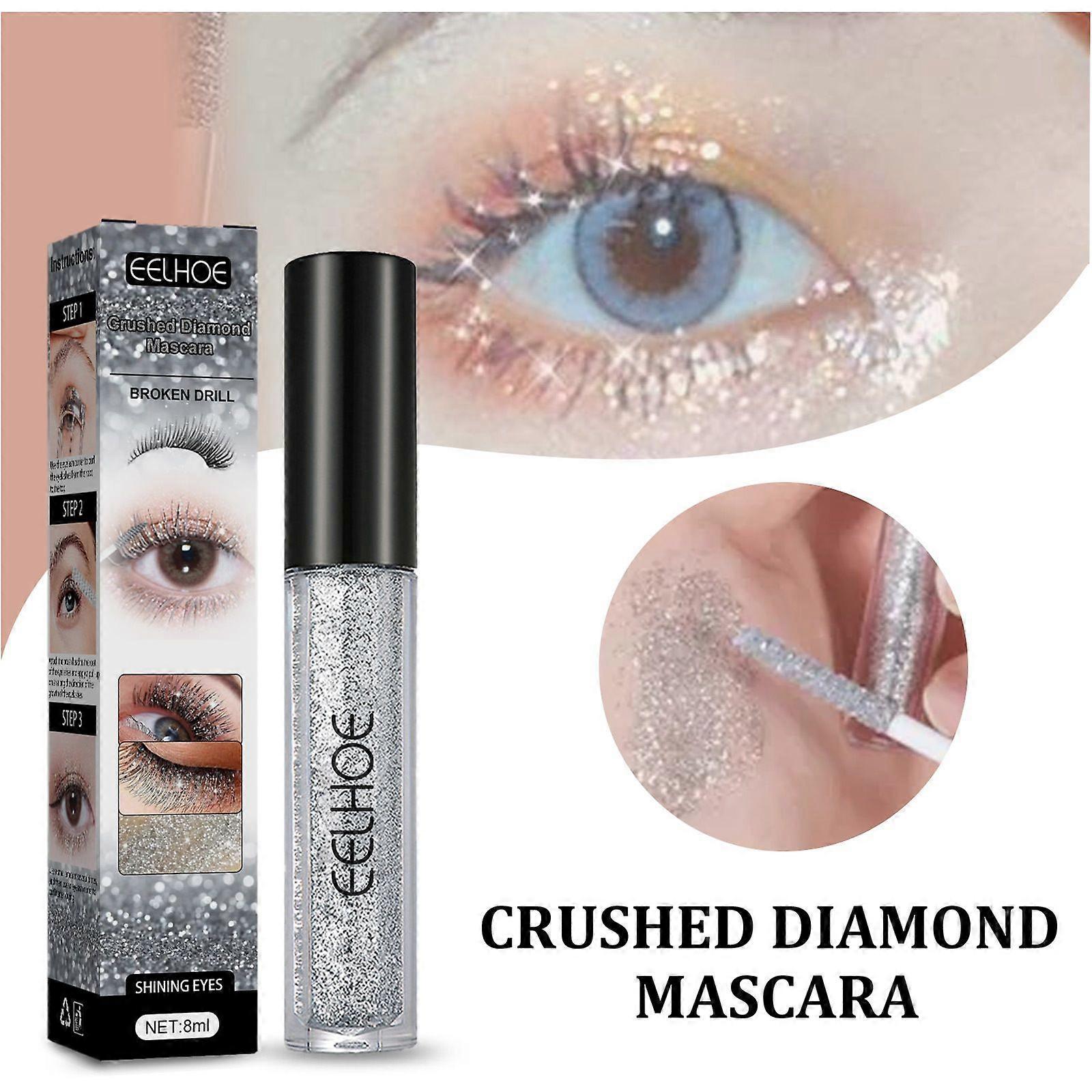 3PC Flash Diamond Mascara Styling Primer Película de secado rápido Flash Tears Sin manchas