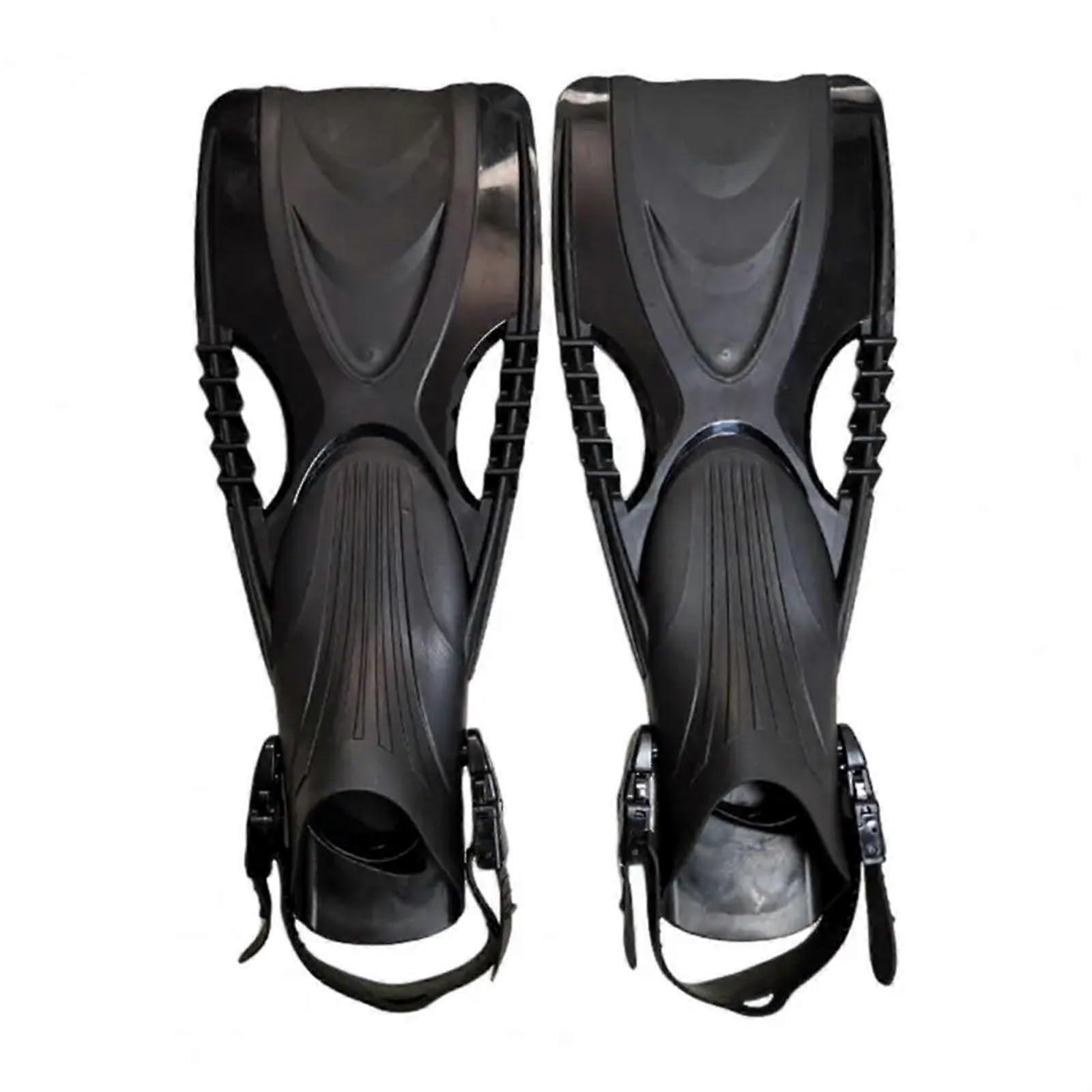 Swimming F Men's Adjustable Buckle for Snorkelling, Diving, Travel (Black)