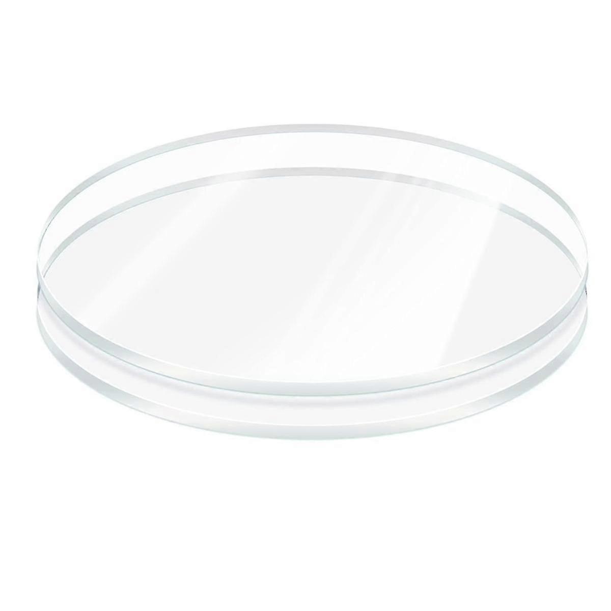 2Pcs 6mm Thick 6Inch Clear Acrylic Round Sheet, Cake Disk Plexiglass Circle