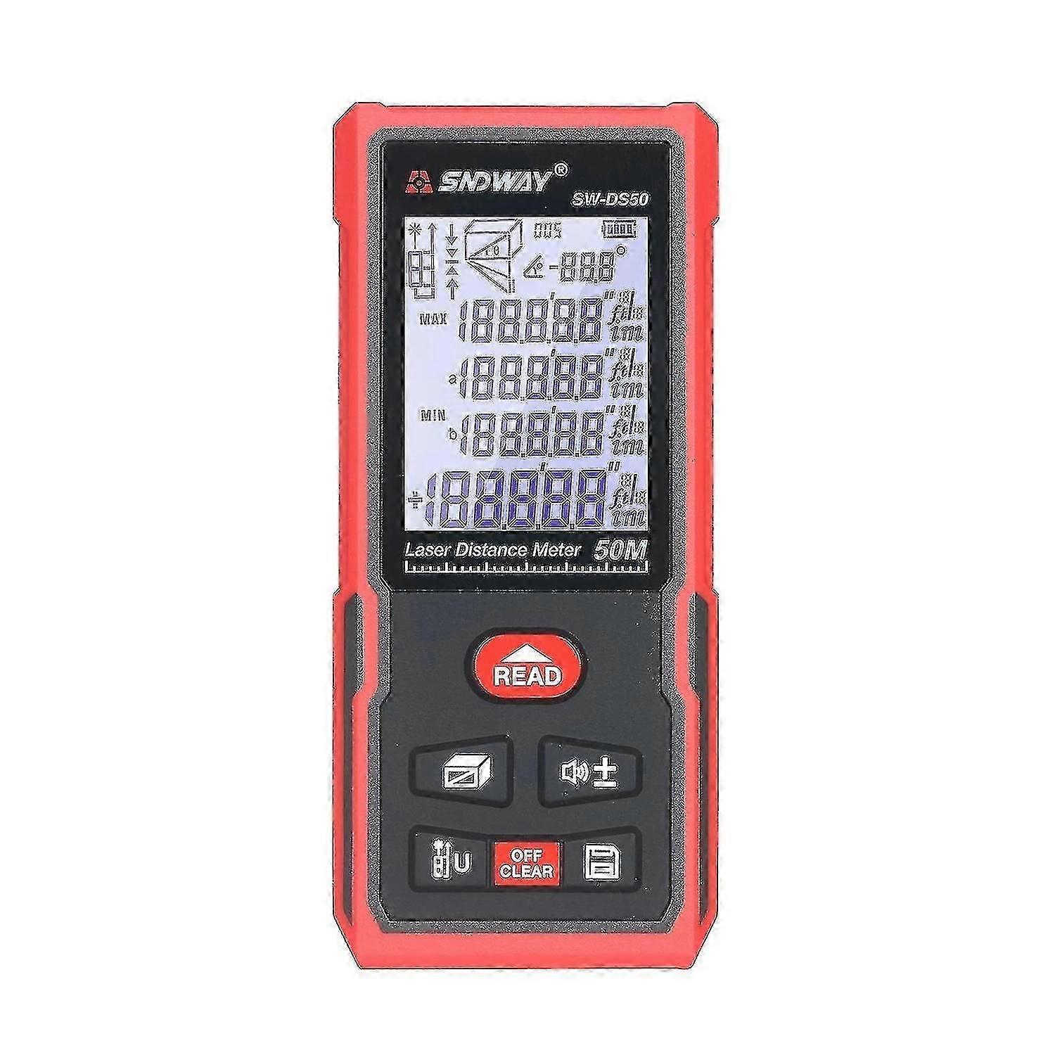 50m Portable Laser Distance Meter Handheld Digital Laser Rangefinder I