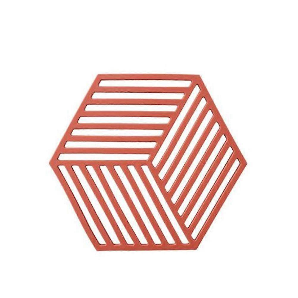 2 placemats, silicone heat ulation pad, simple geometric pattern, orange placemat, striped bar coaster