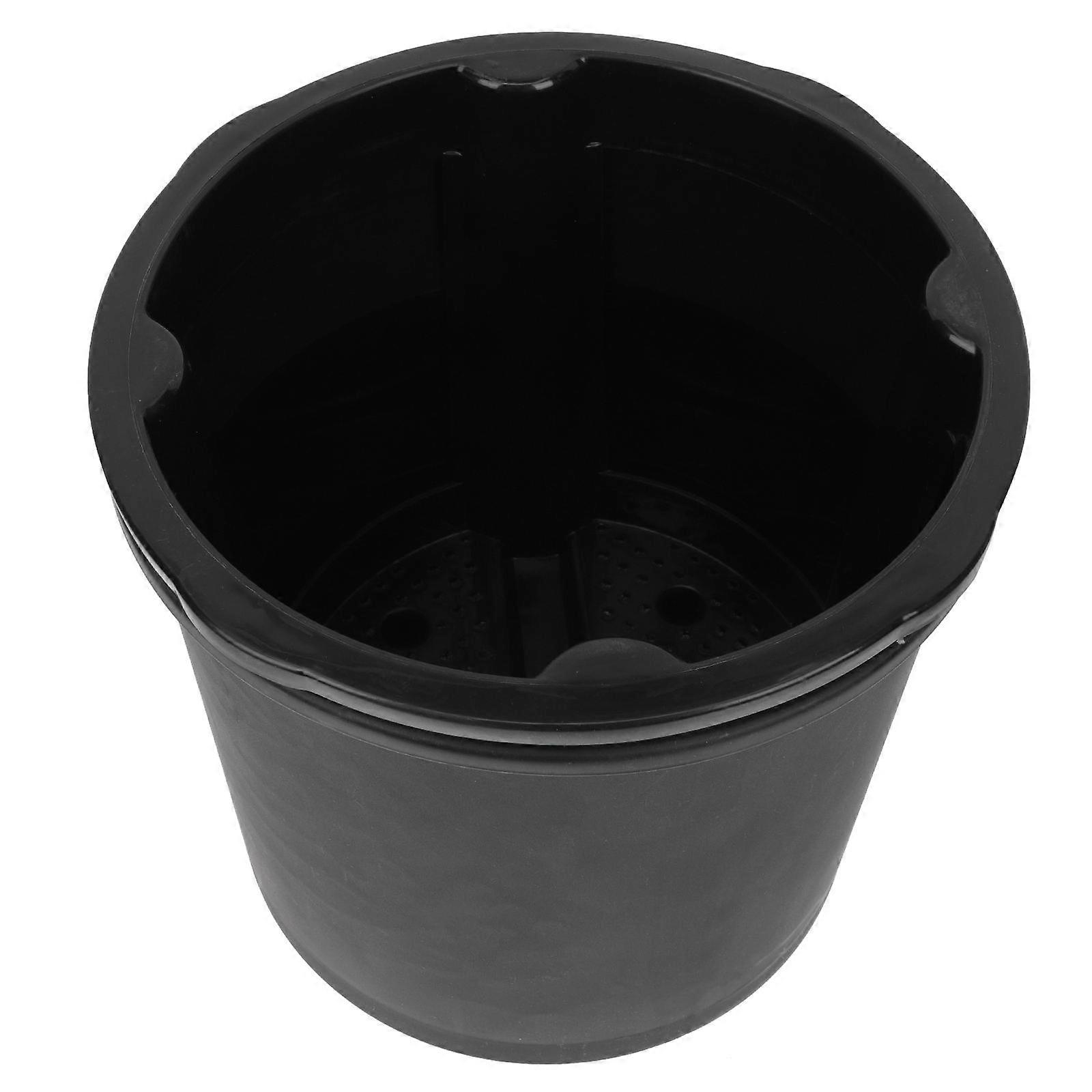 Durable Plastic Garden Planter Black for Home Use Practical and Breathable 7.8x5.9 Inches
