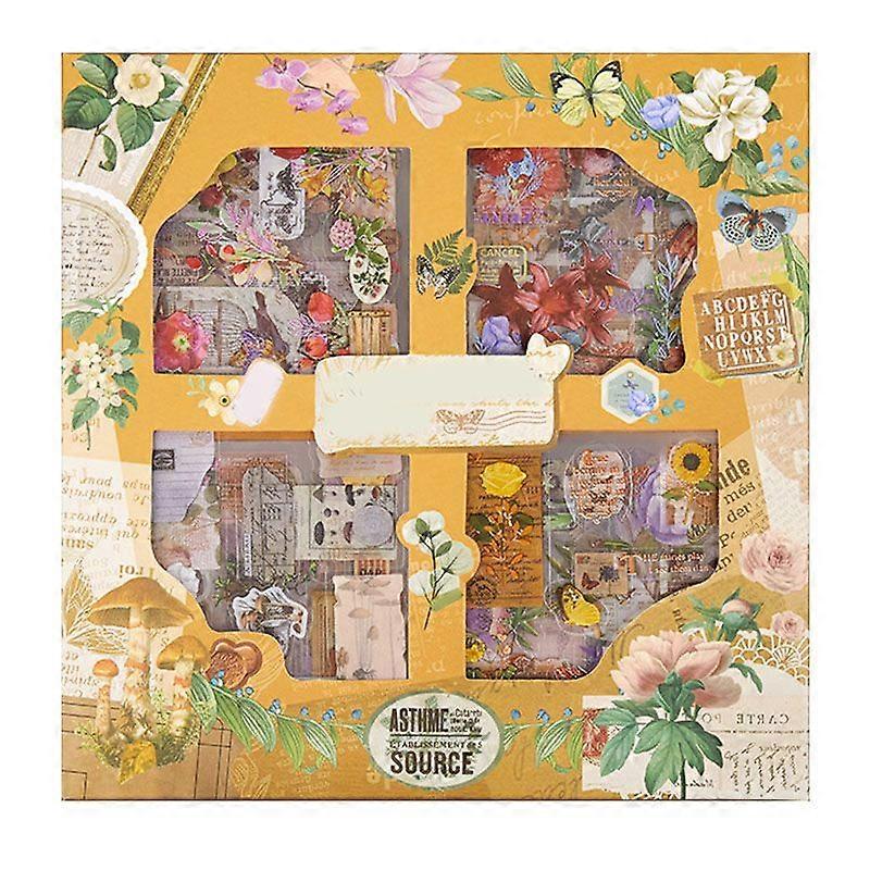 2025 أحدث طراز 100 ورقة خمر مانور ملصق زخرفية DIY غني