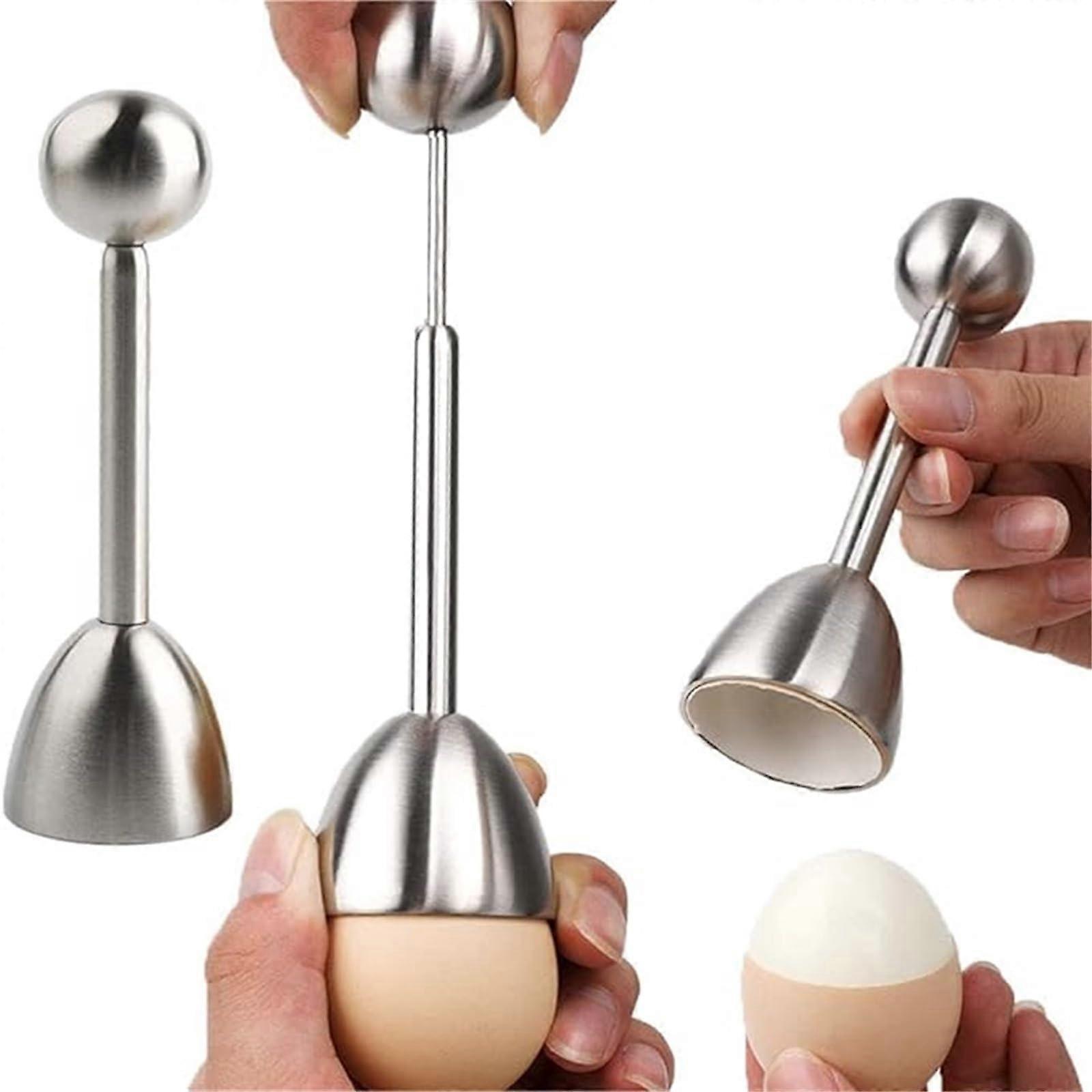 Stainless Steel Egg Topper, Opener, Cutter for Soft and Hard Boiled Eggs