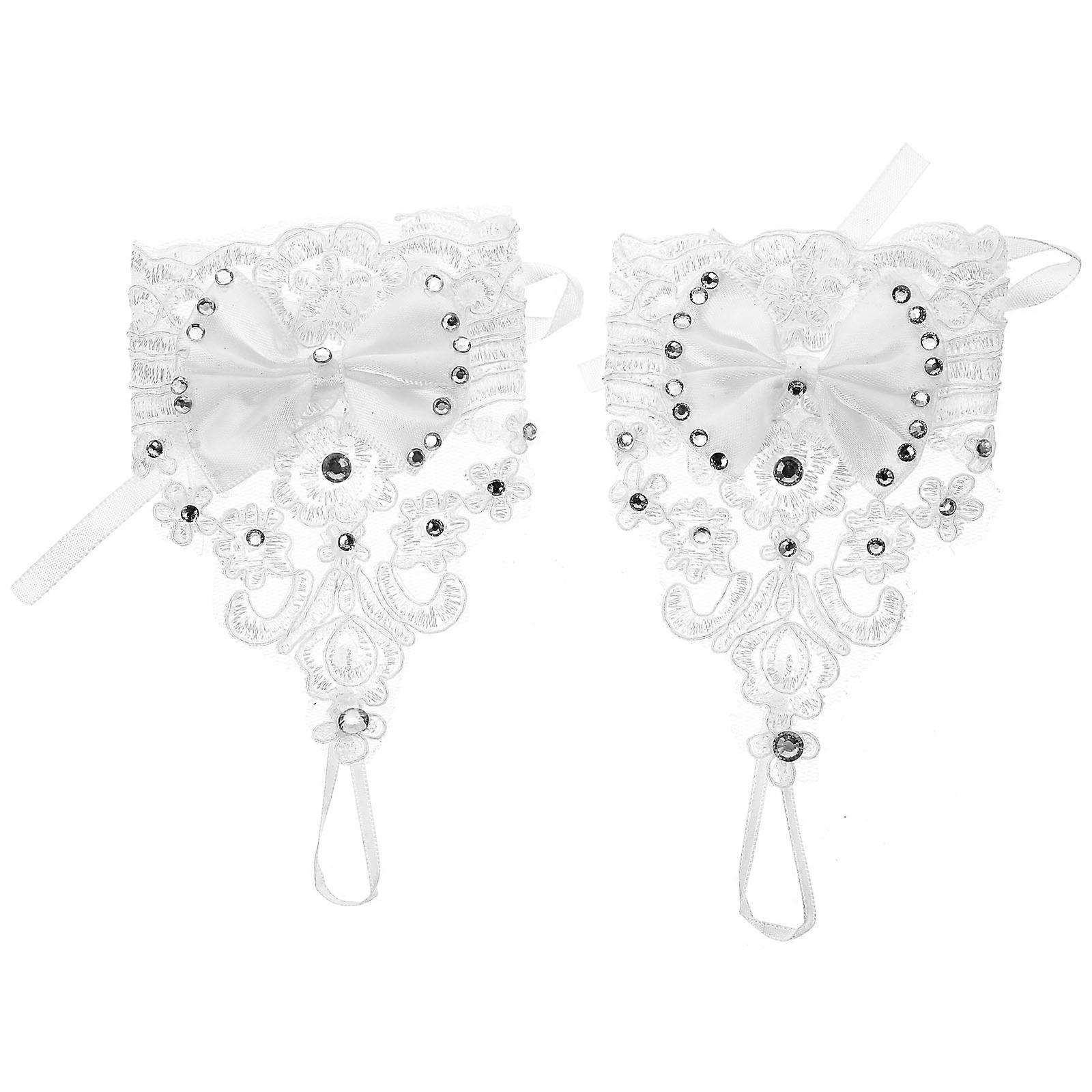 Gants de mode gothique, ajustement confortable avec des accents de strass complexes