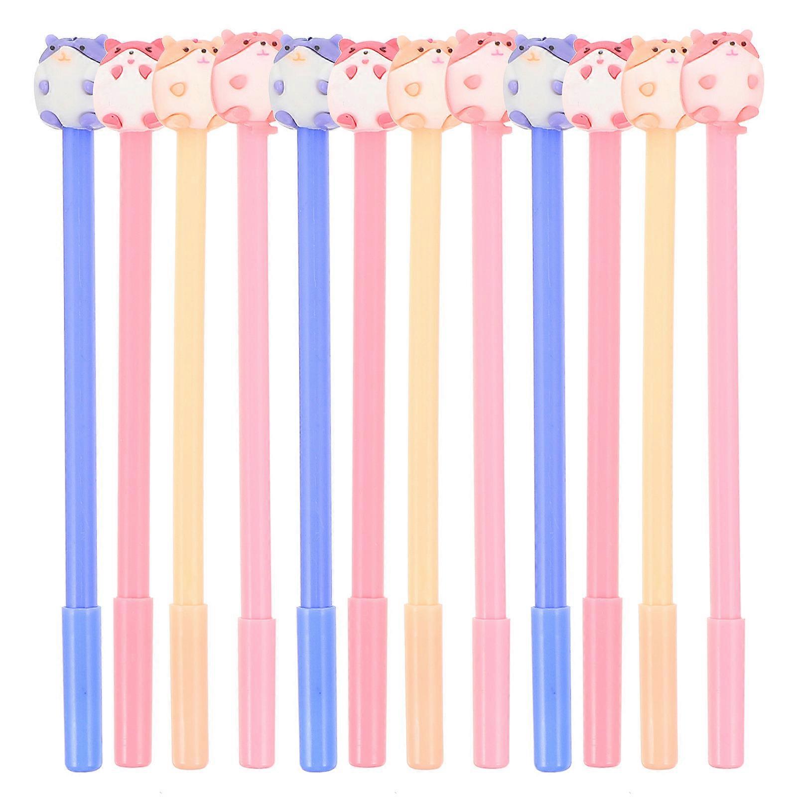 Cute Pens For Girls For Kids School Use 19x2cm Heart Shape Cap 12Set