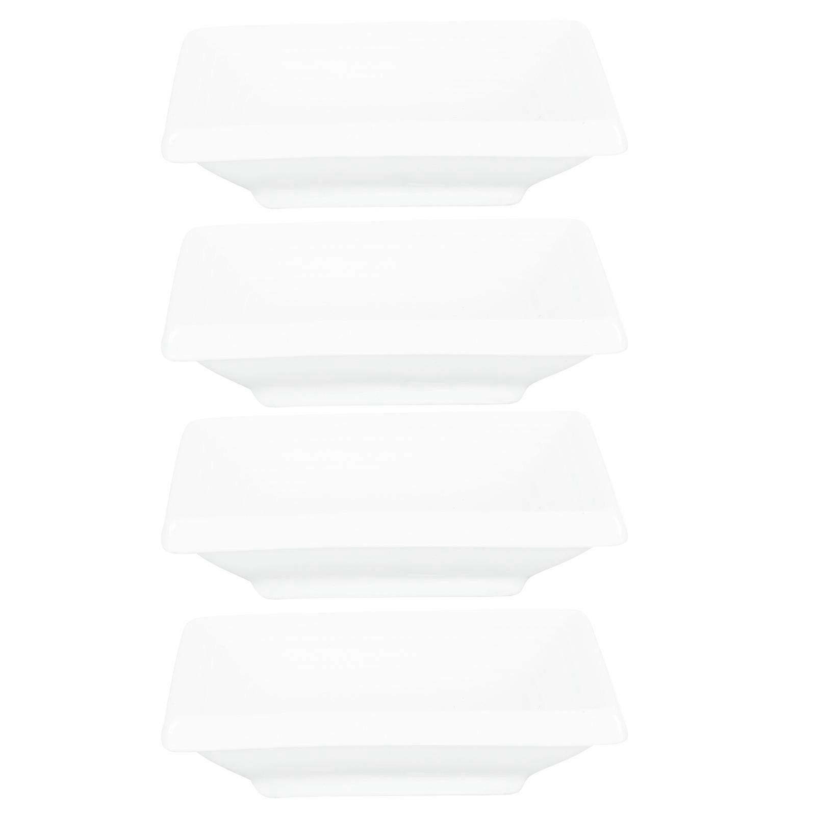 Small Serving Dishes Delicate Shaped Kitchen Plate For Table Decoration 4Pcs