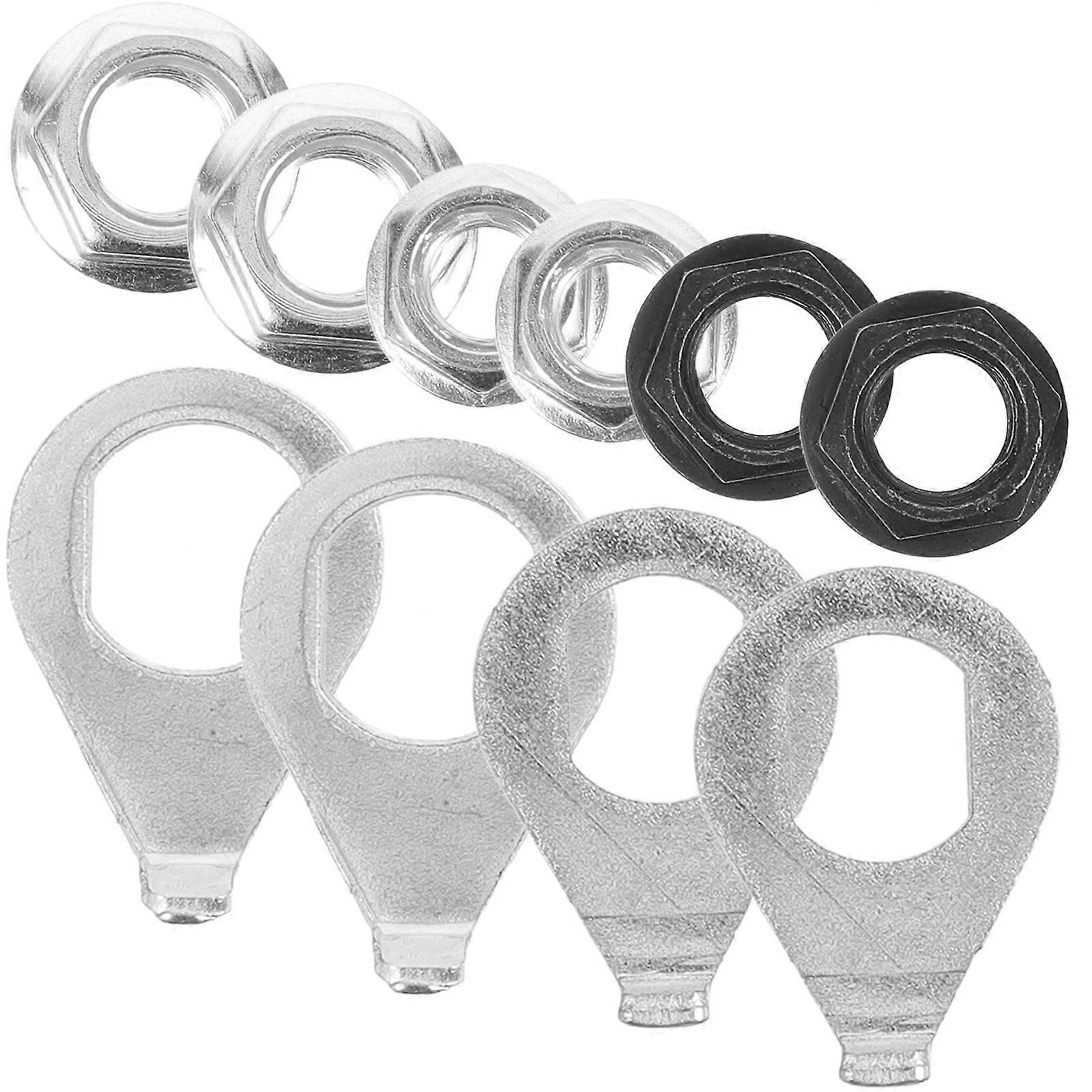 Wheel Axle Nuts Fixed Flange Nuts Protective Hub Nuts for Bicycle Maintenance 6 Sets