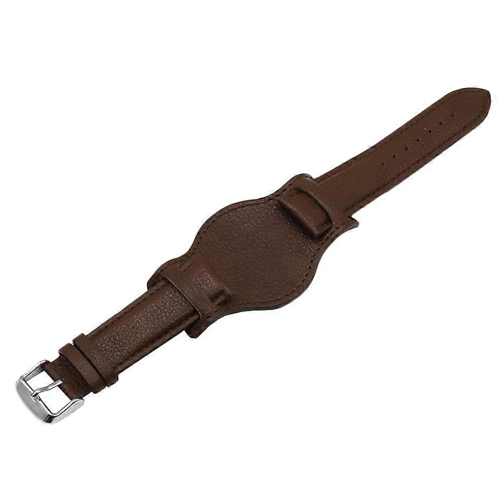 Classical Coffee Watch Strap Made of Durable Synthetic Material for Use Adjustable Size