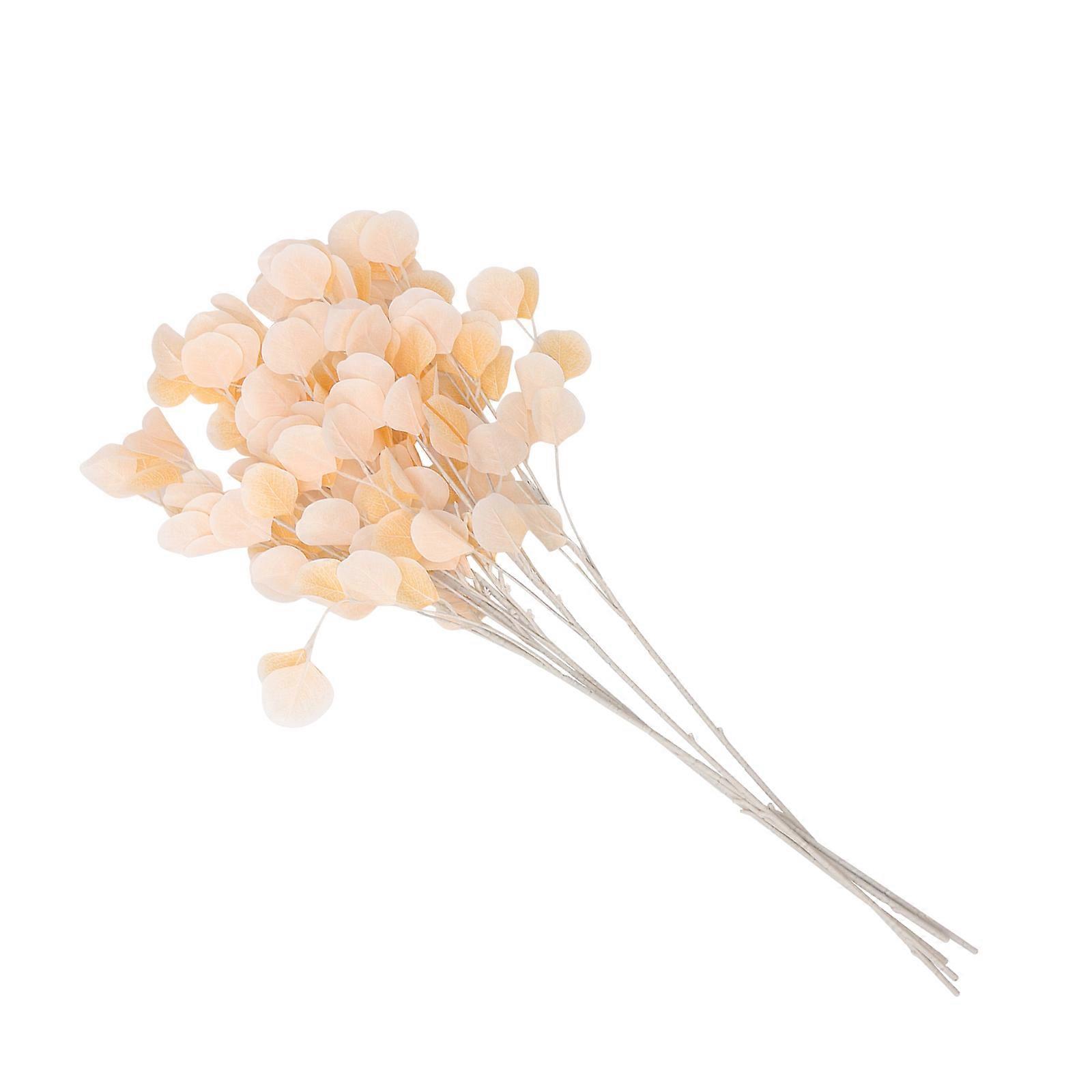 Eucalyptus Flower Stems Dried Eucalyptus Bouquet Home Decoration Light Yellow 55x18x18cm 1Set