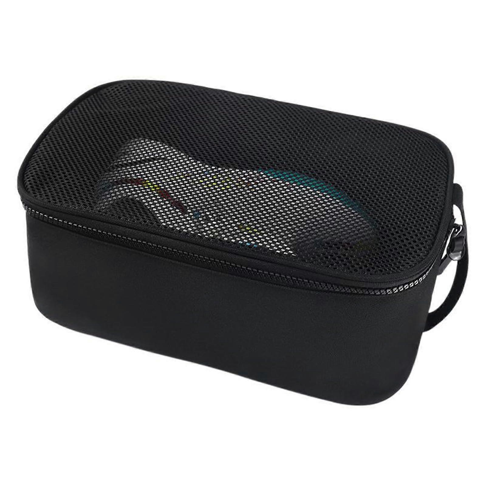 Golf Shoe Bag, Breathable Mesh Carrying Case for Travel Storage, Portable Black Sneaker Organizer with Adjustable Straps