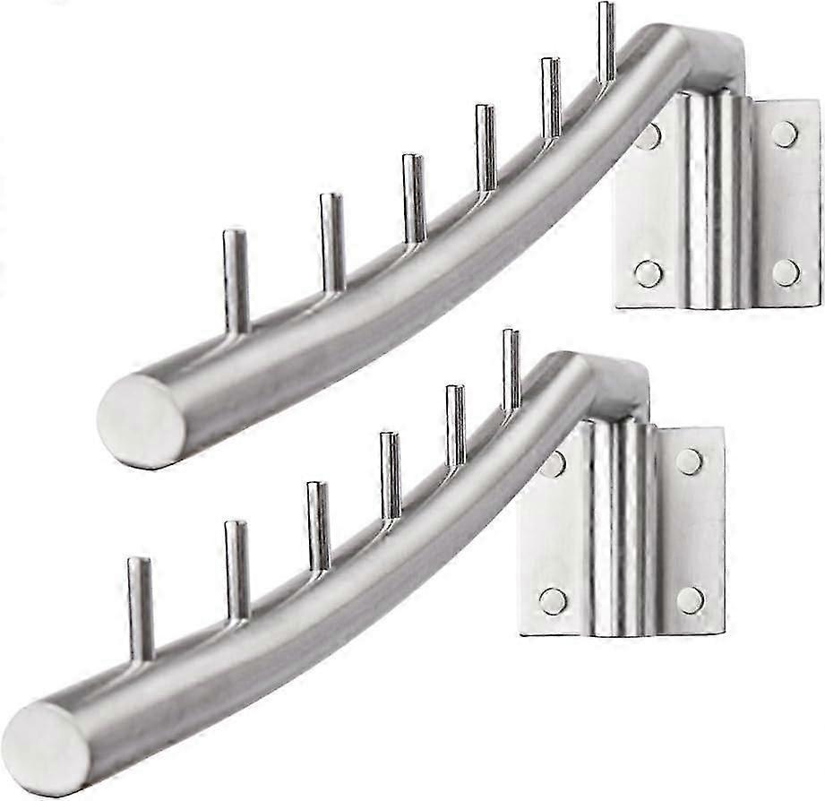 Swing Arm Clothes Hanger - Wall Mounted 320mm (2pcs)