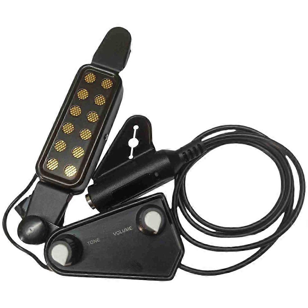 Guitar Sound Pickup Multi-Function Musical Instrument Pickup Acoustic to Electric Conversion Tone and Volume Adjustment 1Pack