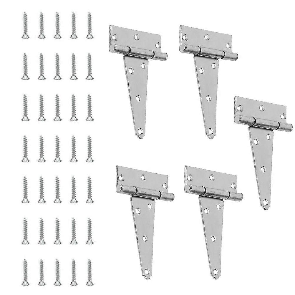 5 Sets Heavy Duty Plated Hinges for Cabinets, Doors, and Furniture – Smooth Operation and Durable Repair Solution