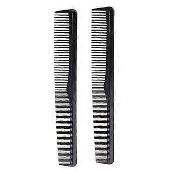 10pcs Anti-static Plastic Hairdressing Styling Combs Tooth Hair Combs for Salon and Hotel Hair Care Tools (Black)