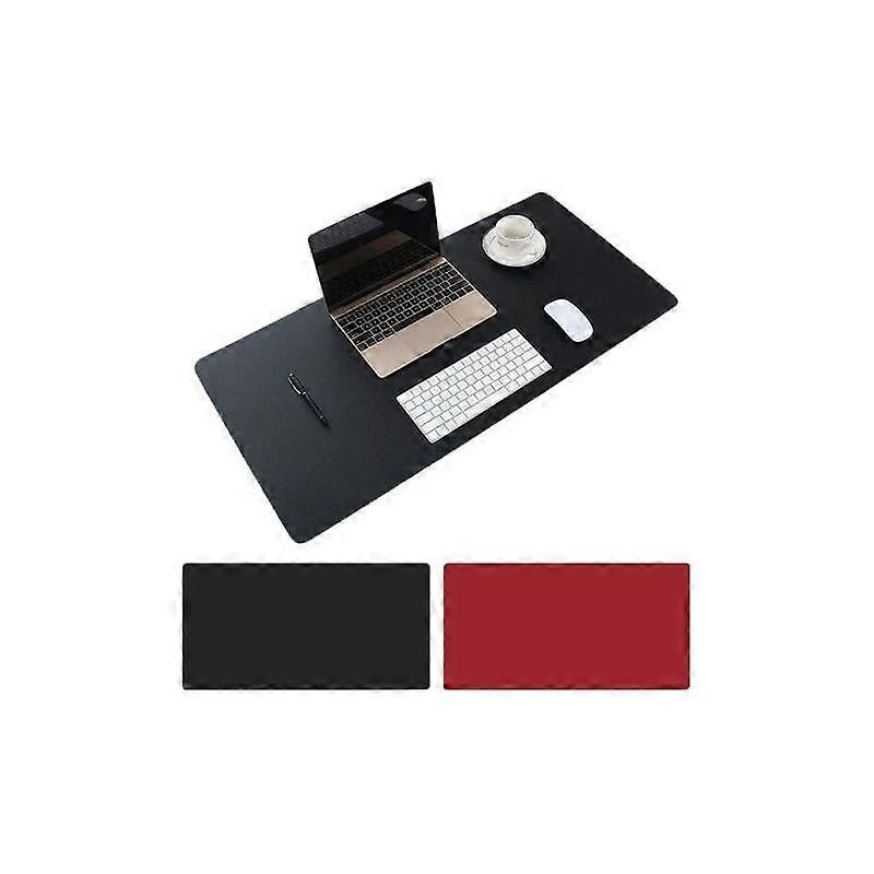 Desk Pad, 800 x 400x2mm Ultra-Thin Non-Slip and Waterproof PU Leather Desk Mat