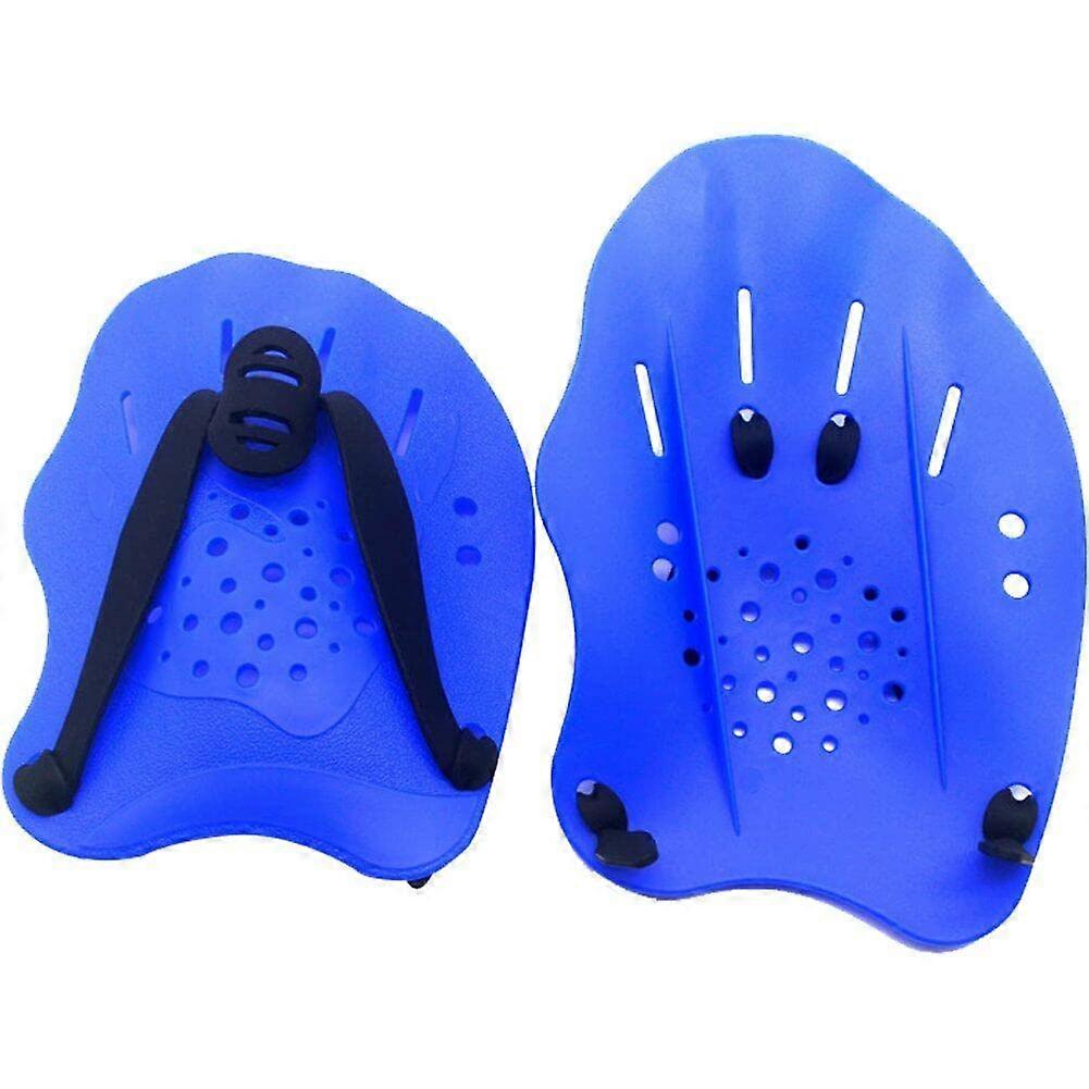 Swimming Hand Paddle for Training with Adjustable Straps, Blue Color Suitable for Men and Women, Durable Design